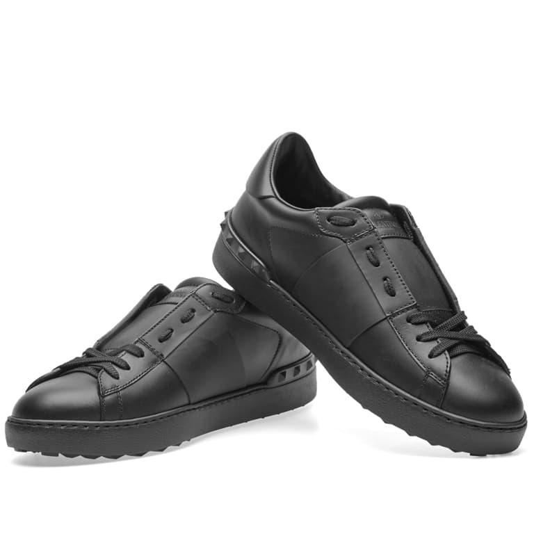 Valentino garavani open Lace sneakers ALL Black